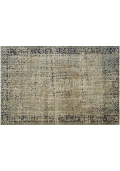 Klasik Modern Vintage Eskitme El Dokuma Halı 177 x 269 cm 8426