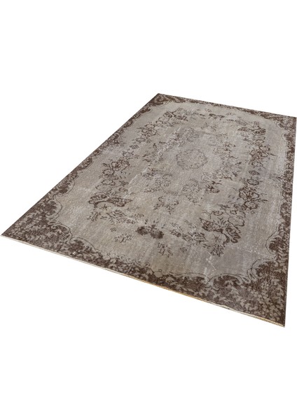 Vintage Eskitme El Dokuma Halı 182 x 288 cm F1236