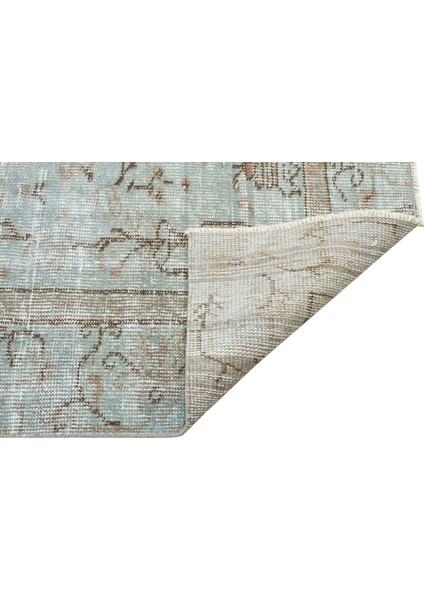 Gerçek El Dokuma Eskitme Vintage Halı 179 x 245 cm F1239