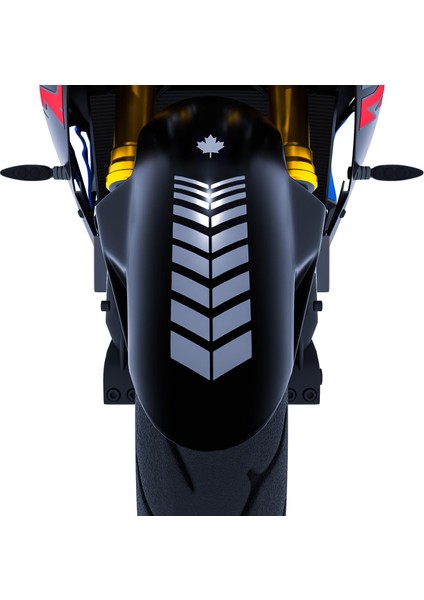 2 Adet Sport Motosiklet Çamurluk Taş Grisi Kask Sticker Çınar Extreme