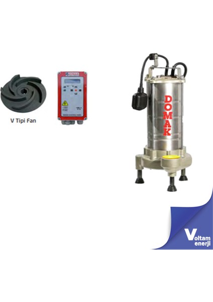 Ast3230 V4 1.5 Hp 380 V Çelik Gövdeli Atık Su Dalgıç Elektropomplar