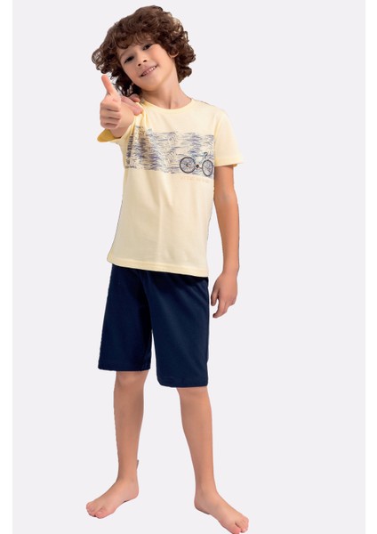 2715C Erkek Çocuk Yazlık Bermuda Pijama