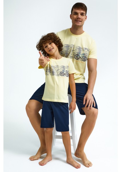 2715C Erkek Çocuk Yazlık Bermuda Pijama modelleri