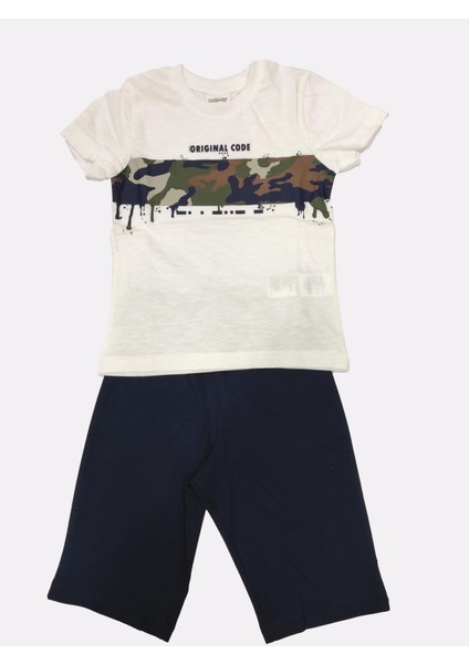 2727G Erkek Çocuk Yazlık Kapri Pijama Ta