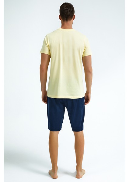 2715S Erkek Yazlık Bermuda Pijama Takım