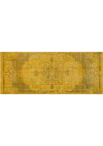 Eskitme El Dokuma Vintage Halı 121 x 290 cm 8402