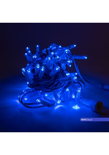 100 Ledli Lüks Seri Eklenebilir LED Mavi 220V 10 Metre