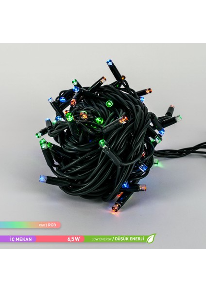 100 Ledli Lüks Seri Eklenebilir LED Rgb 220V 10 Metre
