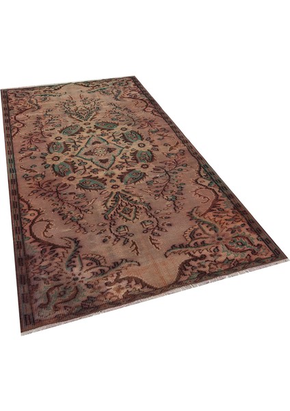 Özel Vintage Eskitme El Dokuma Halı 139 x 258 cm 8356