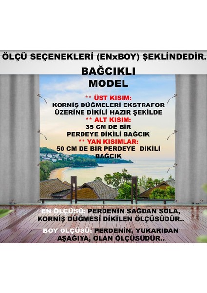 Enxboy Seçenekli Bağcıklı Balkon Perdesi Brandası Gri fırsatları