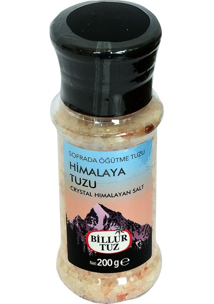 Sofrada Öğütme Yemeklik Himalaya Kristal Granül Doğal Kaya Tuzu 200 gr Değirmenli