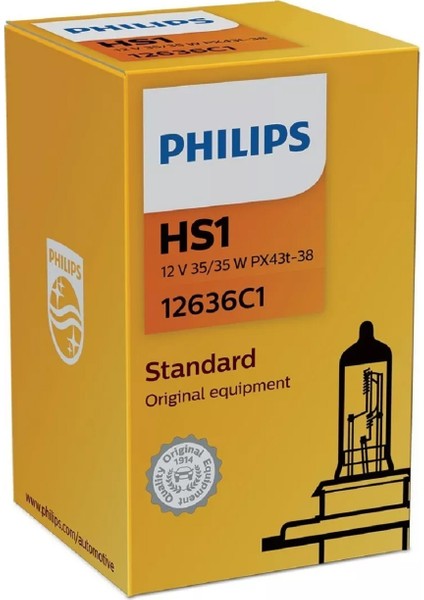 Hs1 35W-35W Motorsiklet Far Ampulü 12636 (Motosiklet)