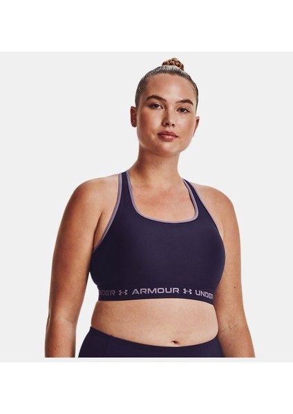 Kadın Armour® Mid Çapraz Sırtlı Spor Sütyeni 1361034-570