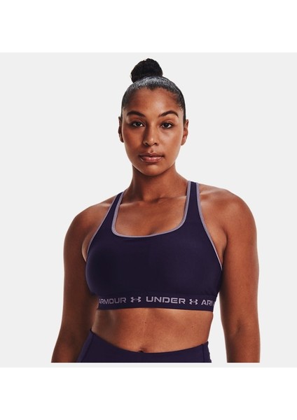 Kadın Armour® Mid Çapraz Sırtlı Spor Sütyeni 1361034-570