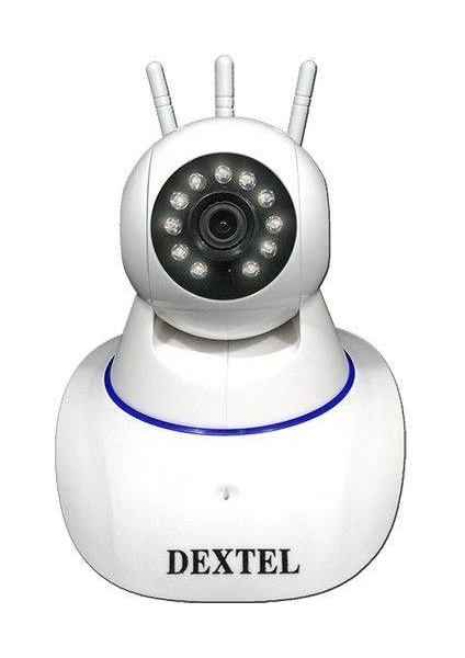 Naz Ticaret Dextel 360º Gerçek Hd Wifi Kablosuz 3 Antenli Ip Bebek ve Güvenlik Kamerası