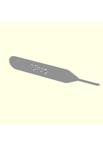 Uluç Kişiye Isime Isme Özel Kitap Ayracı Kütüphane Kitaplık Isimlik Sevgiliye Eşe Hediyelik Hediyesi Dekoratif Organik Plastik