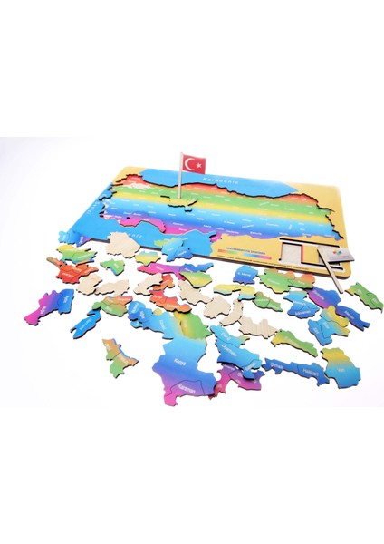 Ahşap Türkiye Haritası Yapboz