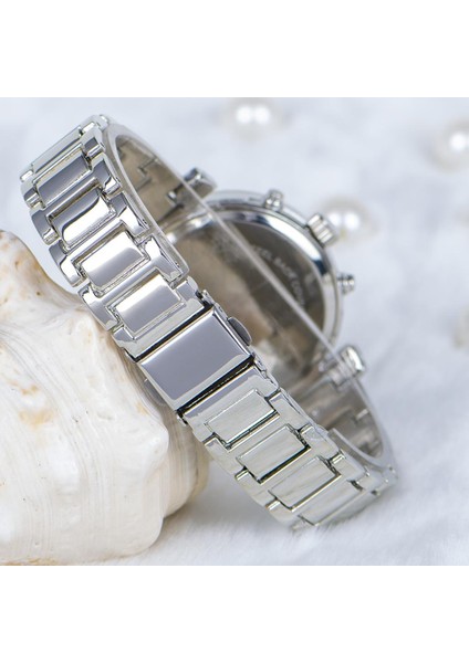 Marka Kadın Kol Saati Taşlı Kasa Silver Çelik Kordon ST-303821 fırsatları