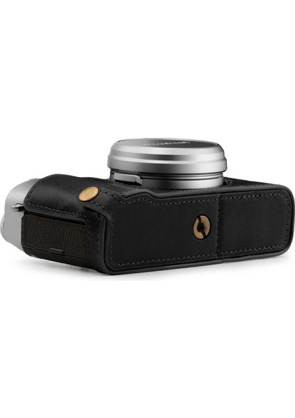 Fujifilm X100V Tek Dip Hakiki Deri Fotoğraf Makinesi Kılıfı - Siyah fiyatları