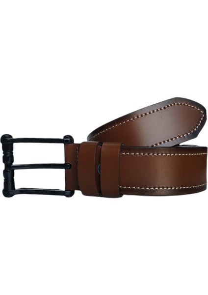 %100 Tek Kat Deri Spor Model Kanvas Pantolon Kemeri 4cm; Taba fiyatları