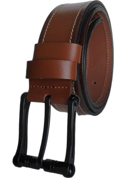 %100 Tek Kat Deri Spor Model Kanvas Pantolon Kemeri 4cm; Taba modelleri