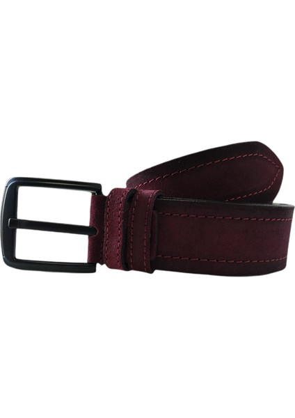 %100 Deri Bordo Süet Kot Pantolon Kemeri 4.5cm fiyatları