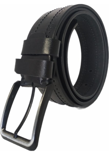 %100 Tek Kat Deri Desenli Siyah Kanvas Pantolon Kemeri 4cm fiyatları