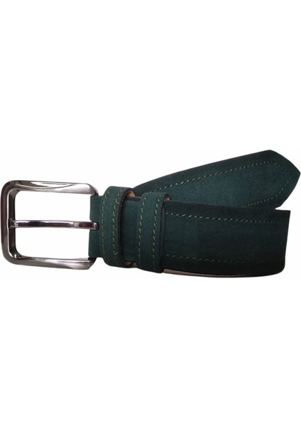 %100 Deri Süet Yeşil Kanvas Pantolon Kemeri 4cm fiyatları