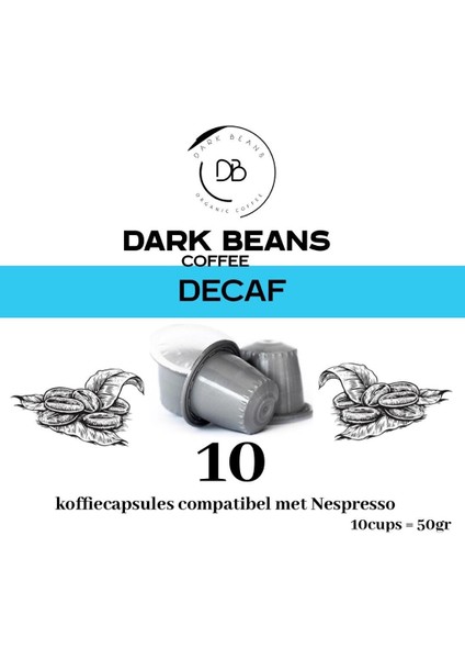 Decaf (Kafeinsiz) Kapsül Kahve 10'Lu