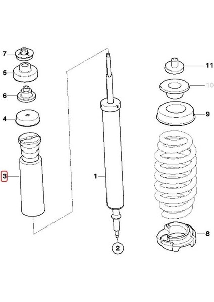 Bmw Uyumlu E81 E82 E88 E90 E92 Febi Arka Amortisör Takozu 33536767334 fiyatları