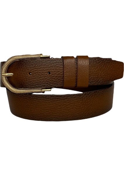 Deri, Gold Tokalı Tosado Kadın Kot Kemeri 4 cm