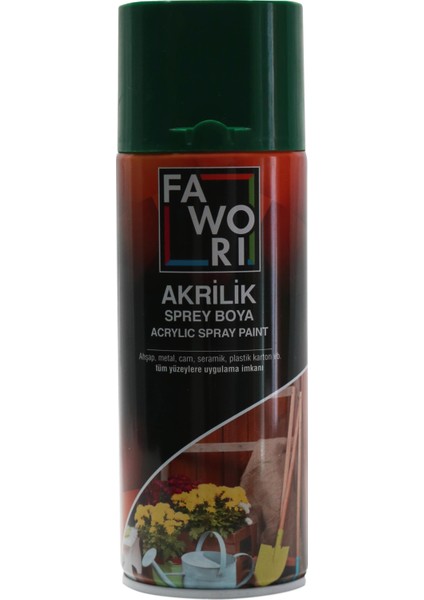 RAL6016 Akrilik Yeşil Sprey Boya Fawori