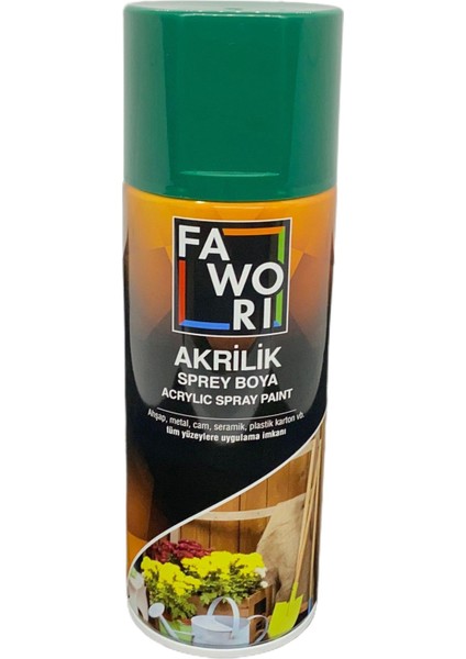 RAL6016 Akrilik Yeşil Sprey Boya Fawori indirimleri