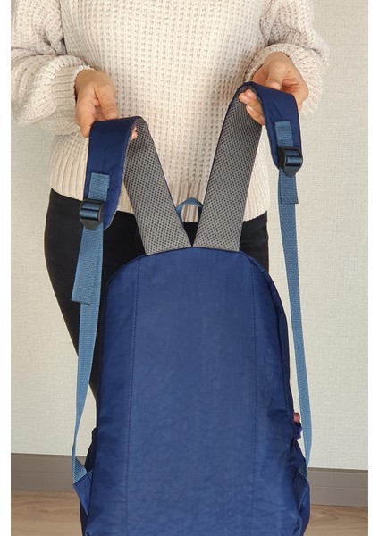 Unisex Sırt Çantası Kırinkıl Su Geçirmez Okul Çantası 14 Inç Laptop Seyahat Çantası