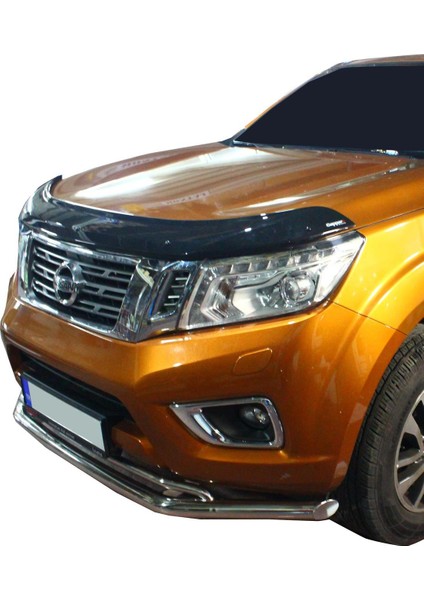 Nissan Navara Ön Krom Koruma Bıyık Paslanmaz Çelik