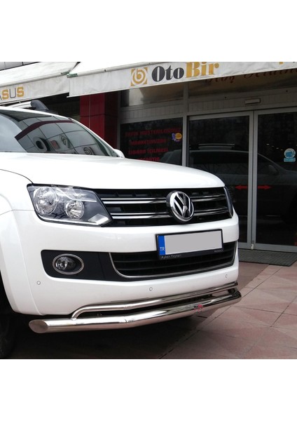 Volkswagen Amarok Ön Krom Koruma Bıyık Paslanmaz Çelik