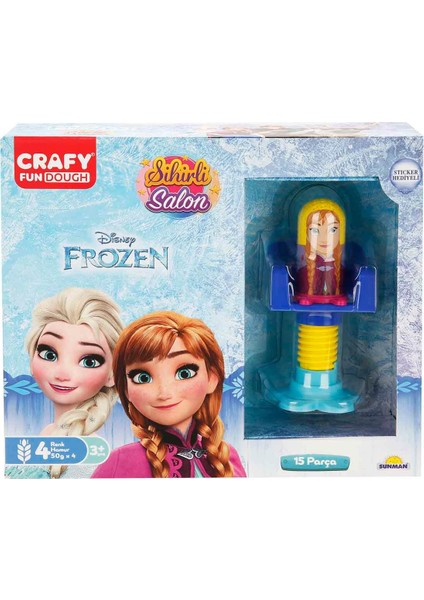 Frozen Sihirli Salon Oyun Hamur Seti 200 Gr. 15 Parça - Anna