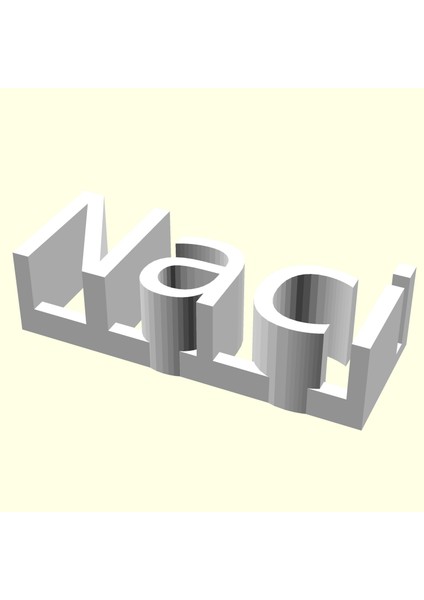 Naci Kişiye Isime Isme Özel Üretim Masaüstü Isimlik Sevgiliye Eşe Hediyelik Masa Üstü Isimliği Ofis Hediyesi Dekoratif Organik Plastik