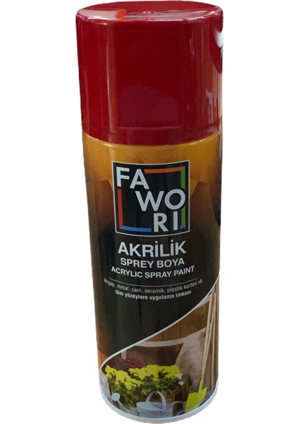 RAL3002 Akrilik Kırmızı Sprey Boya Fawori indirimleri