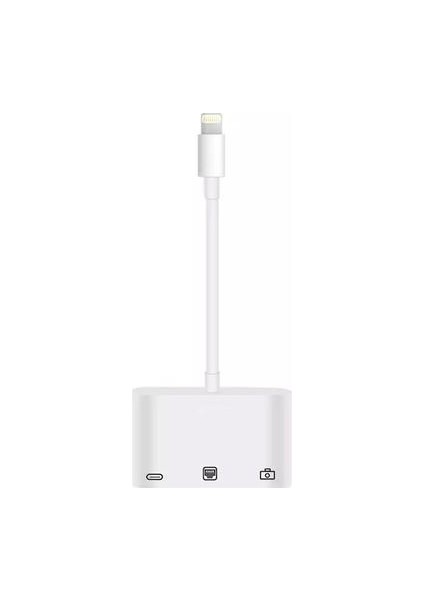 Iphone Lightning Etherent Çevirici - USB Girişi