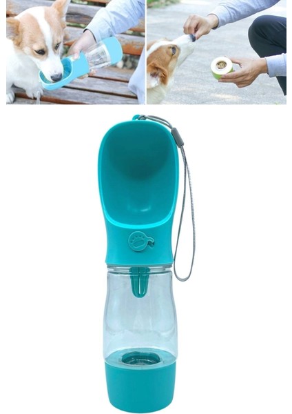 Taşınabilir Mama Hazneli Evcil Hayvan Suluğu Seyahat Kabı Kilitlenebilen Su Sızdırmaz 380ML fiyatları