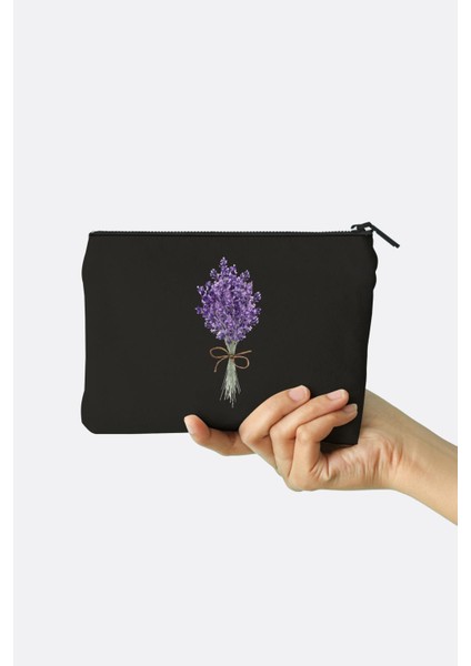 Lavender Bunch Kanvas Makyaj Çantası