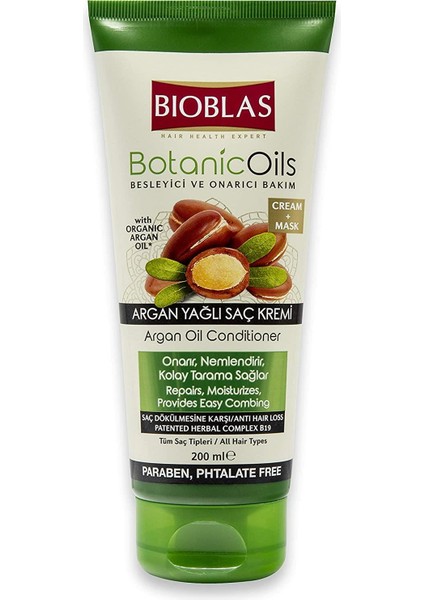 Bıoblas Botanic Oils 200 ml Argan Yağlı Saç Kremi