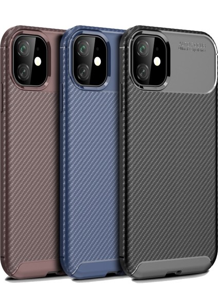 iPhone 11 6.1 Inç Için Karbon Fiber Tpu Telefon Kılıfı -Siyah (Yurt Dışından) fırsatları