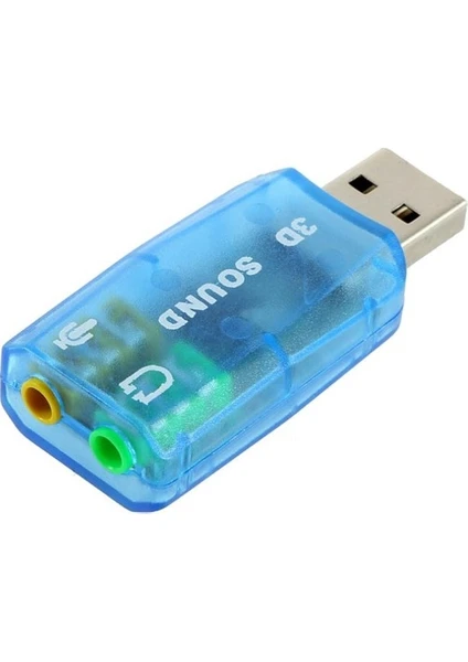 Blue Wings 5.1 Sound USB Ses Kartı Virtual 3D Çevirici Dönüştürücü