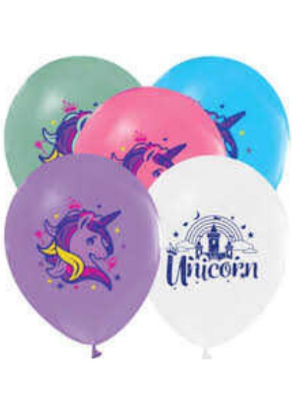 Unicorn Latex Balon 10 Adet