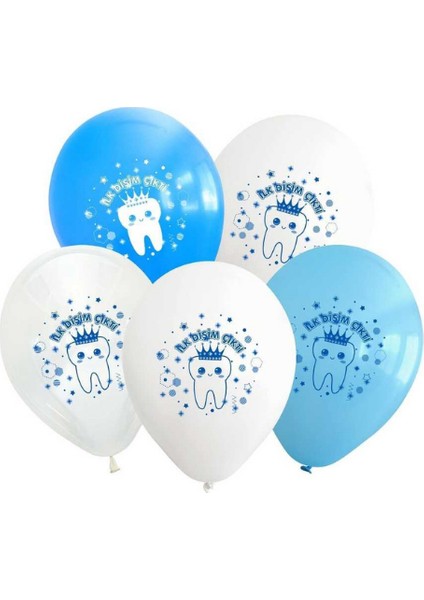 Ilk Dişim Çıktı Mavi Latex Balon 10 Adet