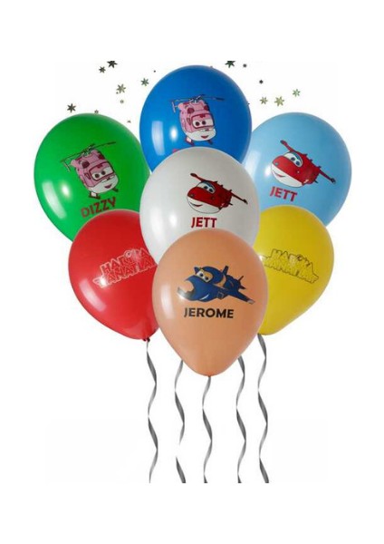 Harika Kanatlar Karışık Renk Latex Balon Adet