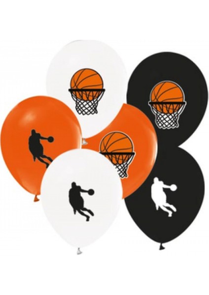 Basketbol Teması Latex Balon 10 Adet