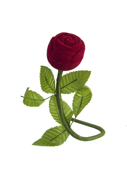 Saplı Gül Tektaş Yüzük Kutusu Kırmızı fiyatları